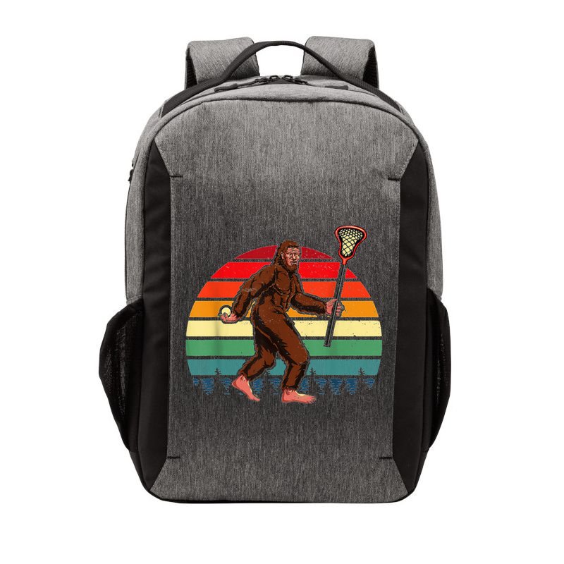 Funny Bigfoot Lacrosse Lax Sasquatch Lacrosse Team Player Vector Backpack
