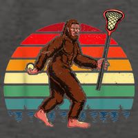 Funny Bigfoot Lacrosse Lax Sasquatch Lacrosse Team Player Vector Backpack