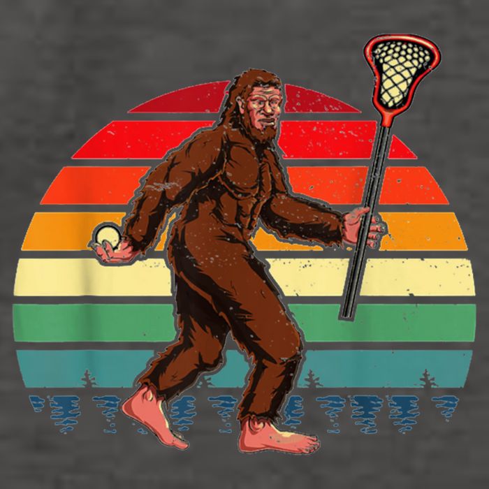 Funny Bigfoot Lacrosse Lax Sasquatch Lacrosse Team Player Vector Backpack