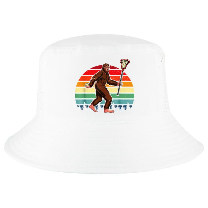 Funny Bigfoot Lacrosse Lax Sasquatch Lacrosse Team Player Cool Comfort Performance Bucket Hat