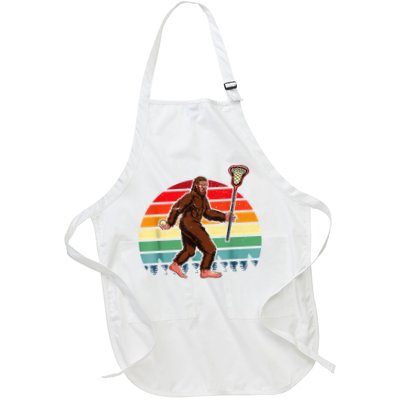 Funny Bigfoot Lacrosse Lax Sasquatch Lacrosse Team Player Apron