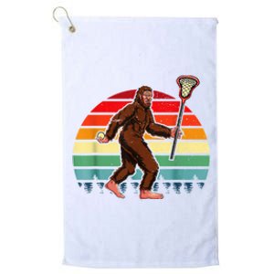 Funny Bigfoot Lacrosse Lax Sasquatch Lacrosse Team Player Platinum Collection Golf Towel