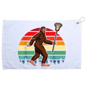 Funny Bigfoot Lacrosse Lax Sasquatch Lacrosse Team Player Grommeted Golf Towel