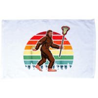 Funny Bigfoot Lacrosse Lax Sasquatch Lacrosse Team Player Microfiber Hand Towel