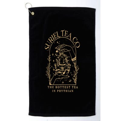 Funny Book Lover Suriel Tea Co The Hottest Tea In Prythian Platinum Collection Golf Towel