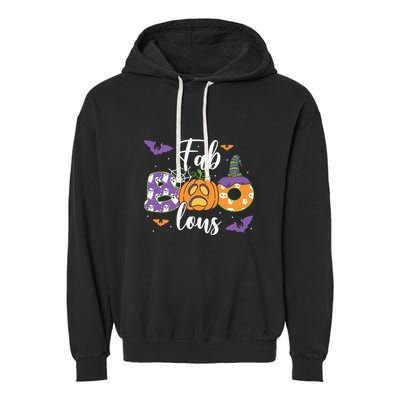Fab Boo Lous Pumpkin Halloween Funny Pumpkin Gift Garment-Dyed Fleece Hoodie