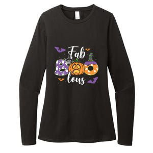 Fab Boo Lous Pumpkin Halloween Funny Pumpkin Gift Womens CVC Long Sleeve Shirt