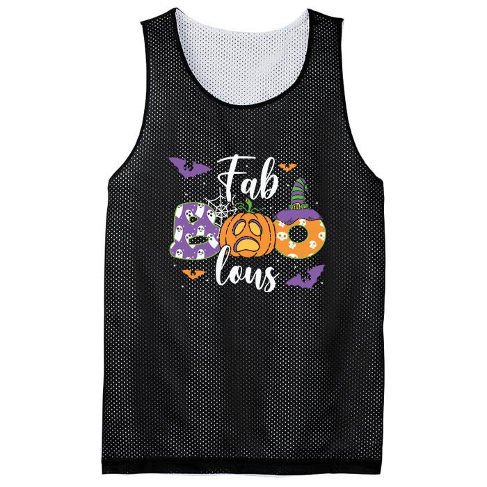 Fab Boo Lous Pumpkin Halloween Funny Pumpkin Gift Mesh Reversible Basketball Jersey Tank