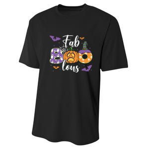 Fab Boo Lous Pumpkin Halloween Funny Pumpkin Gift Performance Sprint T-Shirt