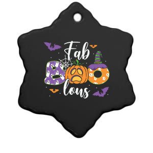 Fab Boo Lous Pumpkin Halloween Funny Pumpkin Gift Ceramic Star Ornament