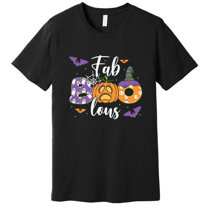 Fab Boo Lous Pumpkin Halloween Funny Pumpkin Gift Premium T-Shirt