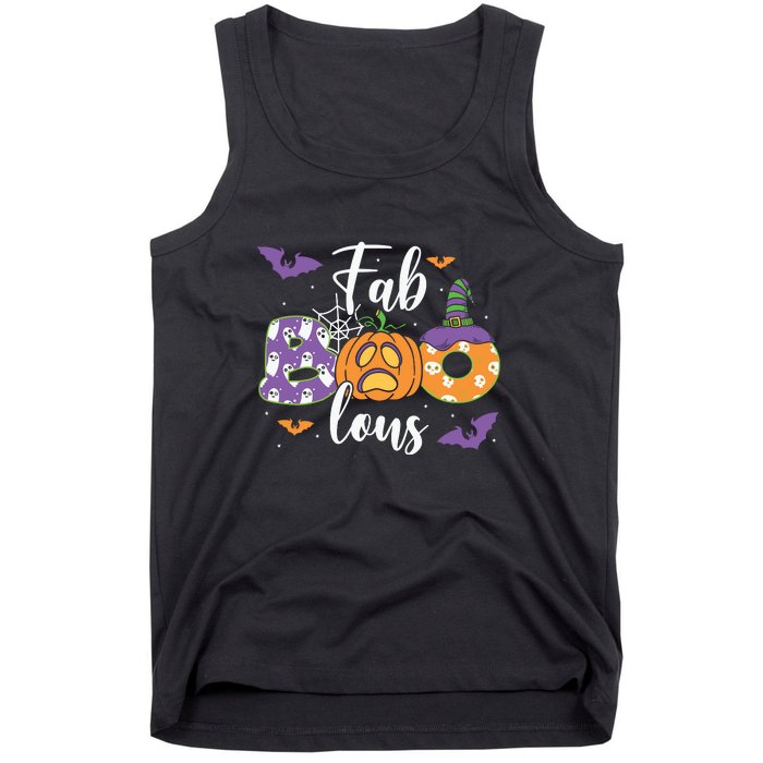 Fab Boo Lous Pumpkin Halloween Funny Pumpkin Gift Tank Top