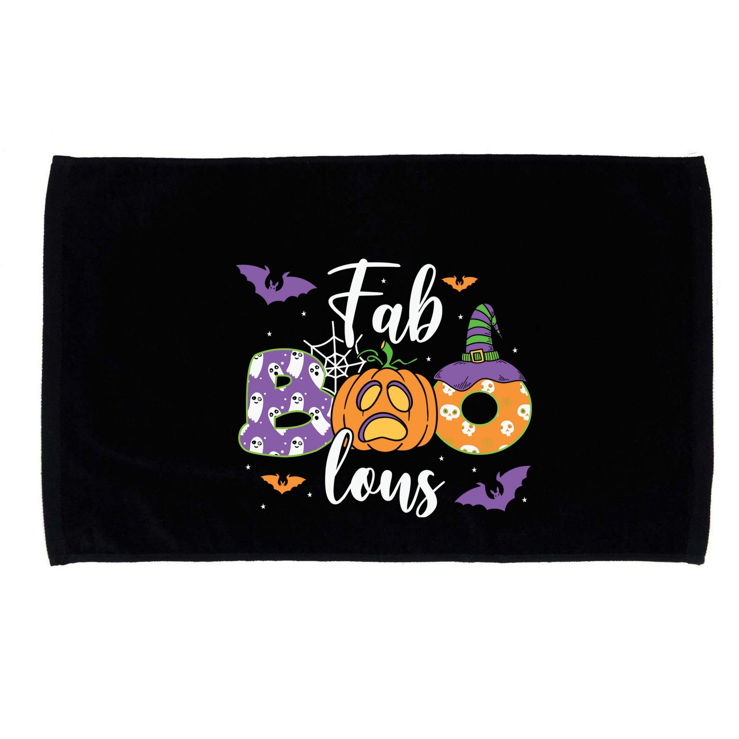 Fab Boo Lous Pumpkin Halloween Funny Pumpkin Gift Microfiber Hand Towel
