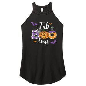 Fab Boo Lous Pumpkin Halloween Funny Pumpkin Gift Women's Perfect Tri Rocker Tank