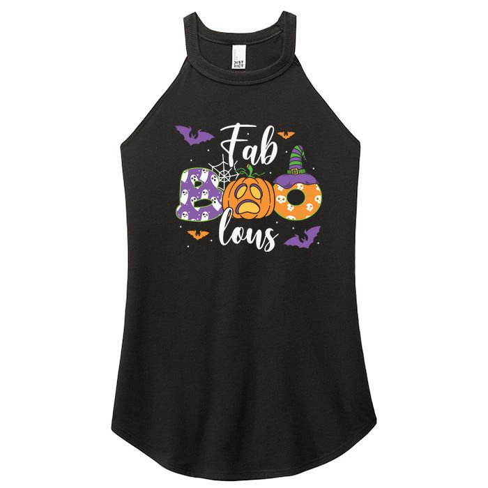 Fab Boo Lous Pumpkin Halloween Funny Pumpkin Gift Women's Perfect Tri Rocker Tank