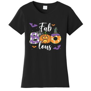 Fab Boo Lous Pumpkin Halloween Funny Pumpkin Gift Women's T-Shirt