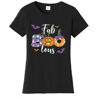 Fab Boo Lous Pumpkin Halloween Funny Pumpkin Gift Women's T-Shirt