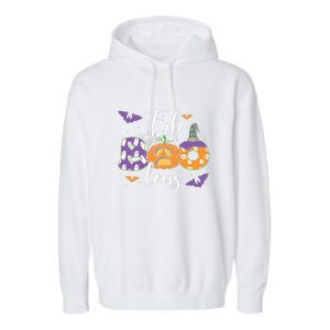 Fab Boo Lous Pumpkin Halloween Funny Pumpkin Gift Garment-Dyed Fleece Hoodie