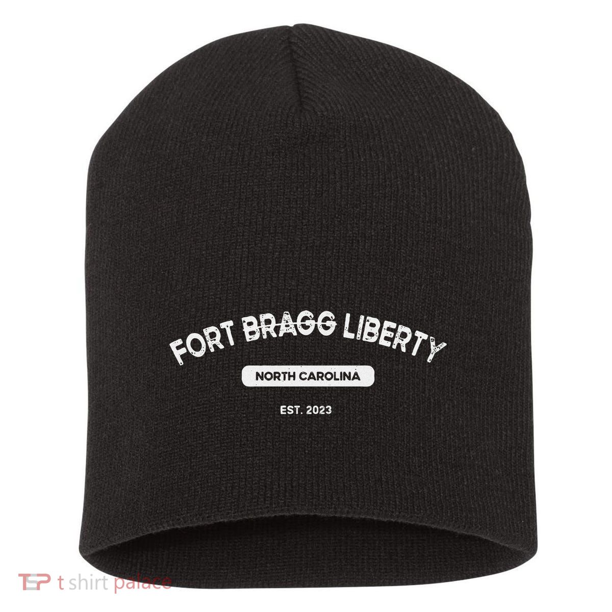 Fort Bragg Liberty North Carolina Vintage Design Short Acrylic Beanie