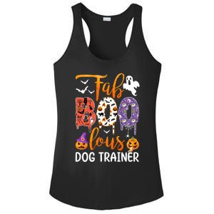 Fab Boo Lous Dog Trainer Ghost Pumpkin Halloween Dog Trainer Cute Gift Ladies PosiCharge Competitor Racerback Tank