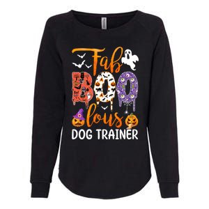 Fab Boo Lous Dog Trainer Ghost Pumpkin Halloween Dog Trainer Cute Gift Womens California Wash Sweatshirt