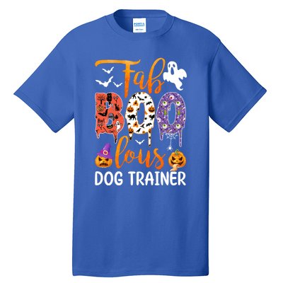 Fab Boo Lous Dog Trainer Ghost Pumpkin Halloween Dog Trainer Cute Gift Tall T-Shirt