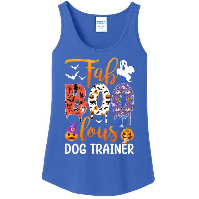 Fab Boo Lous Dog Trainer Ghost Pumpkin Halloween Dog Trainer Cute Gift Ladies Essential Tank