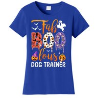 Fab Boo Lous Dog Trainer Ghost Pumpkin Halloween Dog Trainer Cute Gift Women's T-Shirt