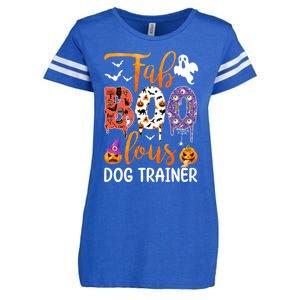 Fab Boo Lous Dog Trainer Ghost Pumpkin Halloween Dog Trainer Cute Gift Enza Ladies Jersey Football T-Shirt