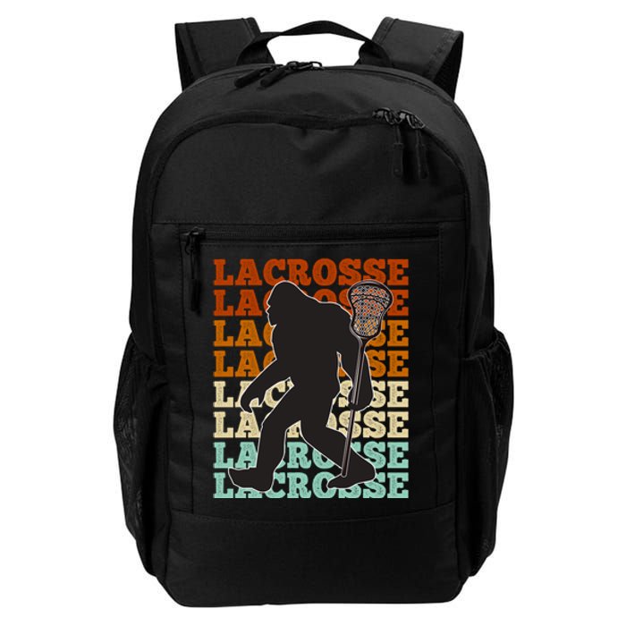 Funny Bigfoot Lacrosse Lax Sasquatch Lacrosse Team Player Daily Commute Backpack