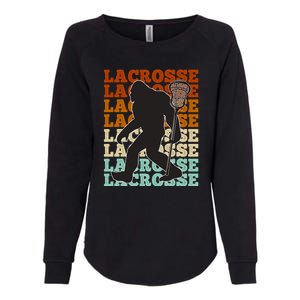 Funny Bigfoot Lacrosse Lax Sasquatch Lacrosse Team Player Womens California Wash Sweatshirt