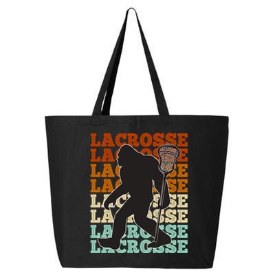 Funny Bigfoot Lacrosse Lax Sasquatch Lacrosse Team Player 25L Jumbo Tote