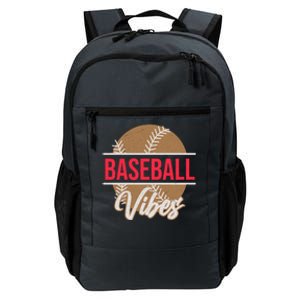 Fun Baseball Lover Novelty Graphic Art Baseball Vibes Gift Daily Commute Backpack