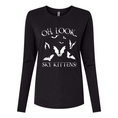 Funny Bat Lover Gift For Men Women Cool Sky Kittens Horror Womens Cotton Relaxed Long Sleeve T-Shirt