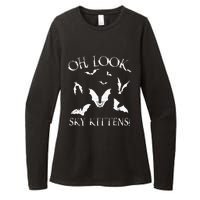 Funny Bat Lover Gift For Men Women Cool Sky Kittens Horror Womens CVC Long Sleeve Shirt