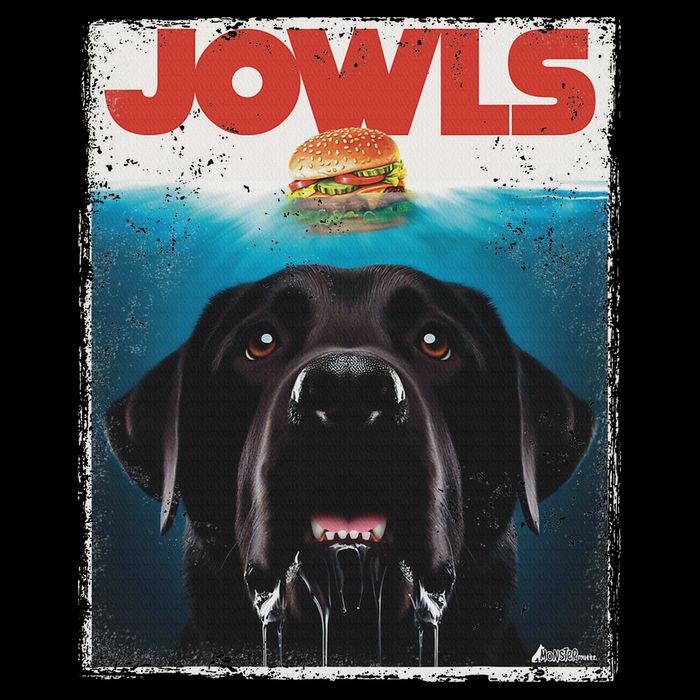 Funny Black Lab Jowls , Labrador Retriever Mom Top, Dad 16 in Basic Backpack
