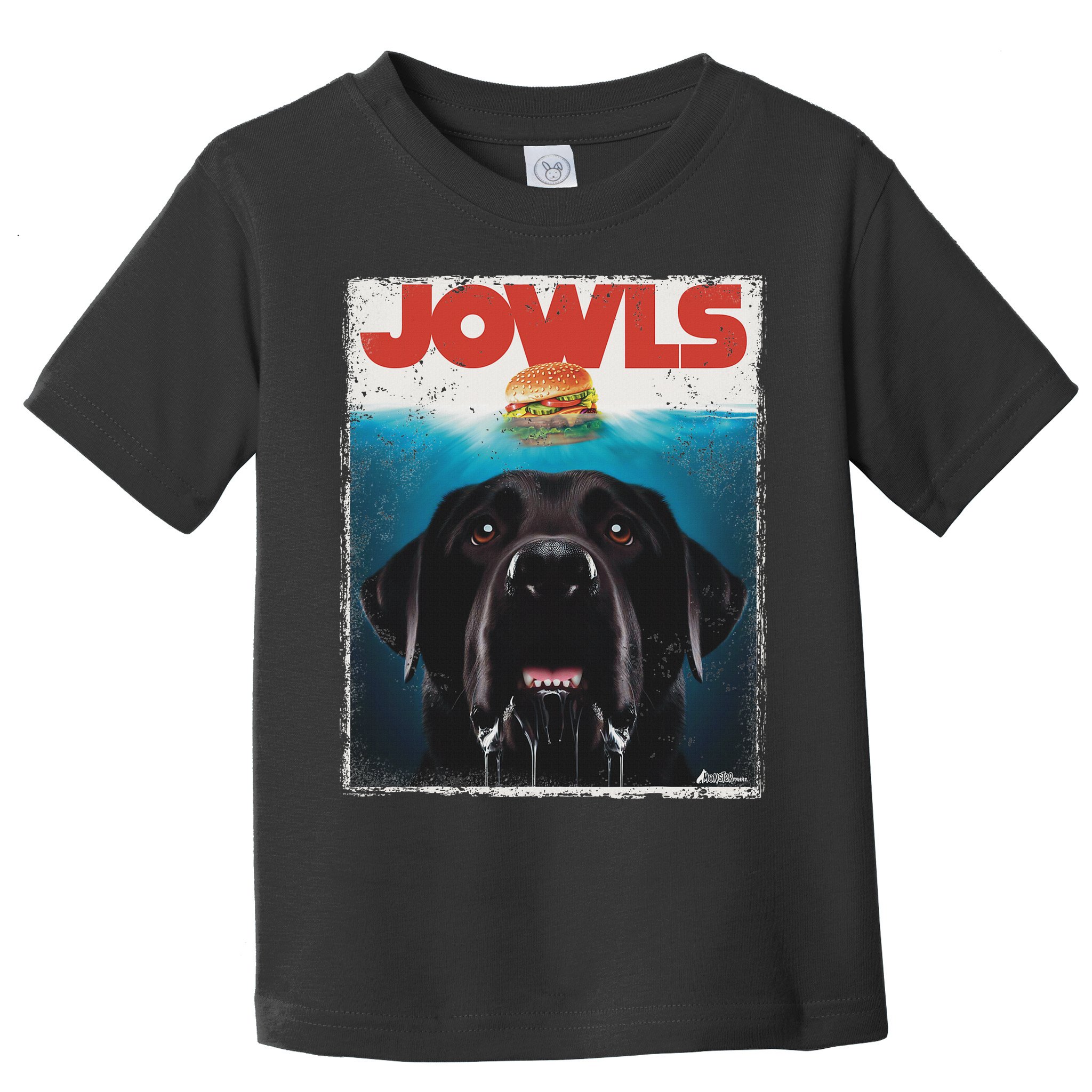 Funny Black Lab Jowls , Labrador Retriever Mom Top, Dad Toddler T-Shirt