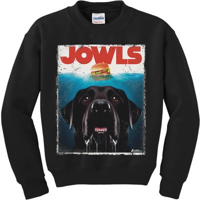 Funny Black Lab Jowls , Labrador Retriever Mom Top, Dad Kids Sweatshirt
