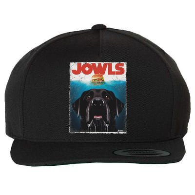 Funny Black Lab Jowls , Labrador Retriever Mom Top, Dad Wool Snapback Cap