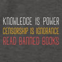Funny Book Lover Gift Knowledge Is Power Censorship Is Ignorance Read Banned Boo Vector Backpack