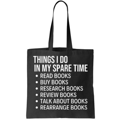 Funny Book Lover Bookish Reading Librarian Tote Bag