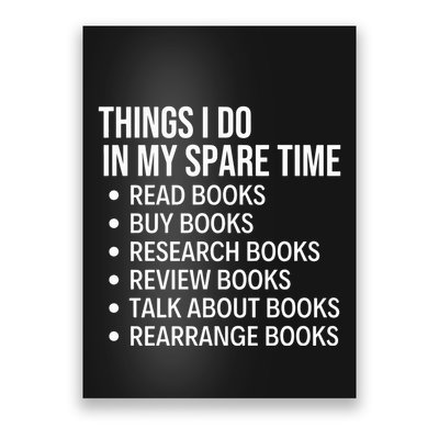 Funny Book Lover Bookish Reading Librarian Poster
