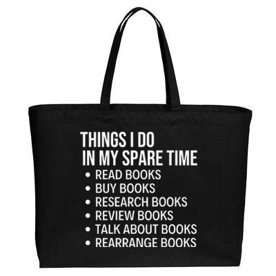 Funny Book Lover Bookish Reading Librarian Cotton Canvas Jumbo Tote