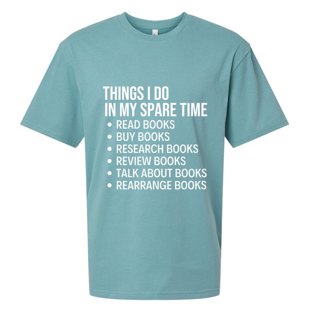 Funny Book Lover Bookish Reading Librarian Sueded Cloud Jersey T-Shirt