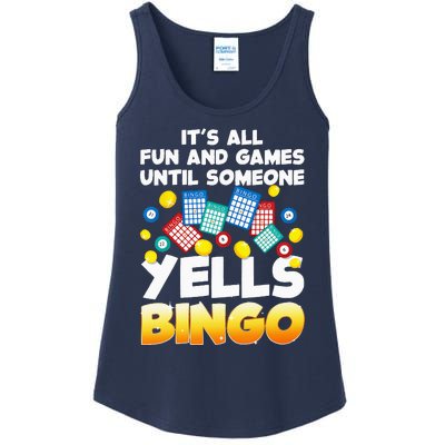 Funny Bingo Lover Design For Women Bingo Gambling Player Ladies Essential Tank