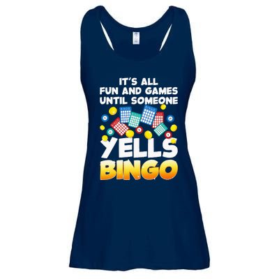 Funny Bingo Lover Design For Women Bingo Gambling Player Ladies Essential Flowy Tank