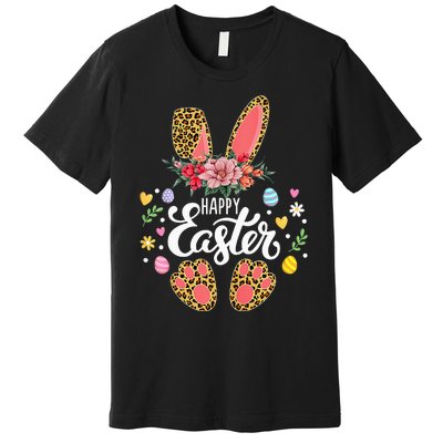 funyn Bunny Leopard Easter Egg Hunt Squad Premium T-Shirt