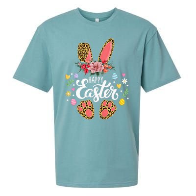 funyn Bunny Leopard Easter Egg Hunt Squad Sueded Cloud Jersey T-Shirt