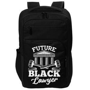 Future Black Lawyer Funny Attorney Law School Graphic Funny Gift Impact Tech Backpack