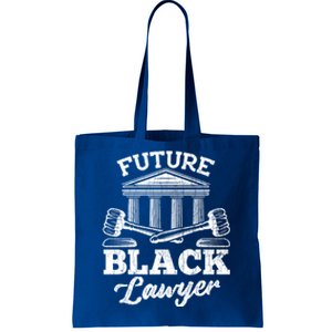 Future Black Lawyer Funny Attorney Law School Graphic Funny Gift Tote Bag